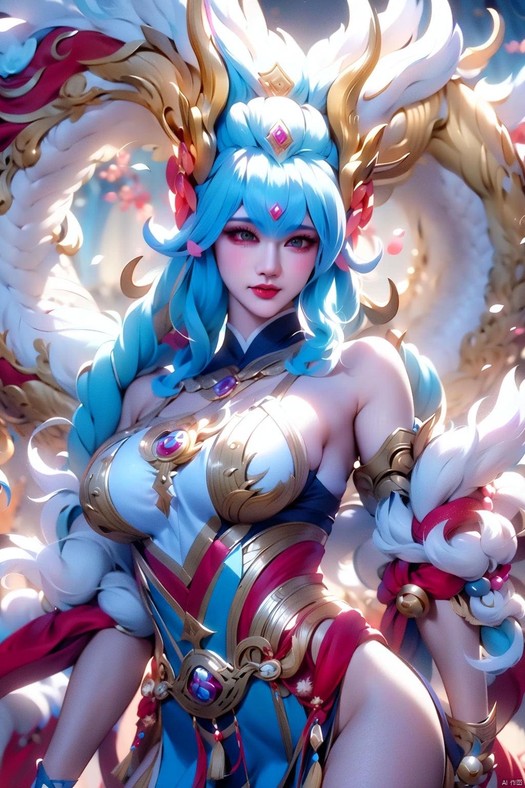  1girl, dragon man, 