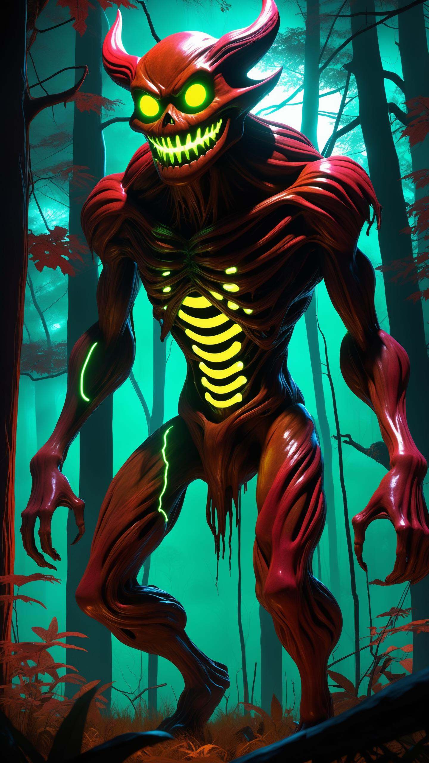 "japanese cartoon style,  dark forest,  full body on Tensor.Art