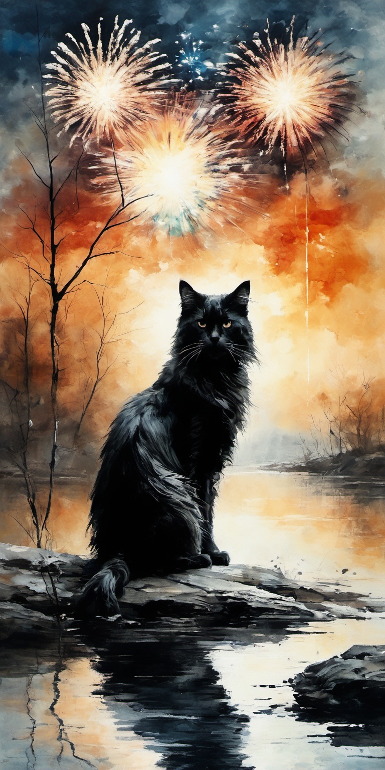 masterpiece,  best quality,  domestic_long-haired_cat on Tensor.Art