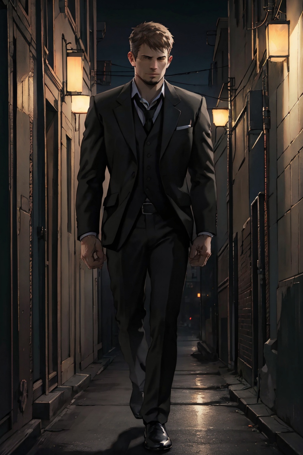 photorealistic image of Kyle Hyde,  realistic,  night on Tensor.Art