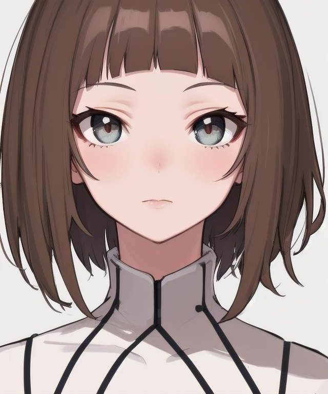 1girl,  portrait,  concave bangs on Tensor.Art