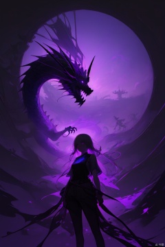  mastepiece,best quality,ethereal dragon,fantasy art,backlighting,ethereal glow,purple theme, best quality, a painting