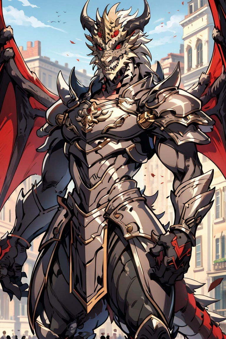 solo,  red eyes,  1boy on Tensor.Art