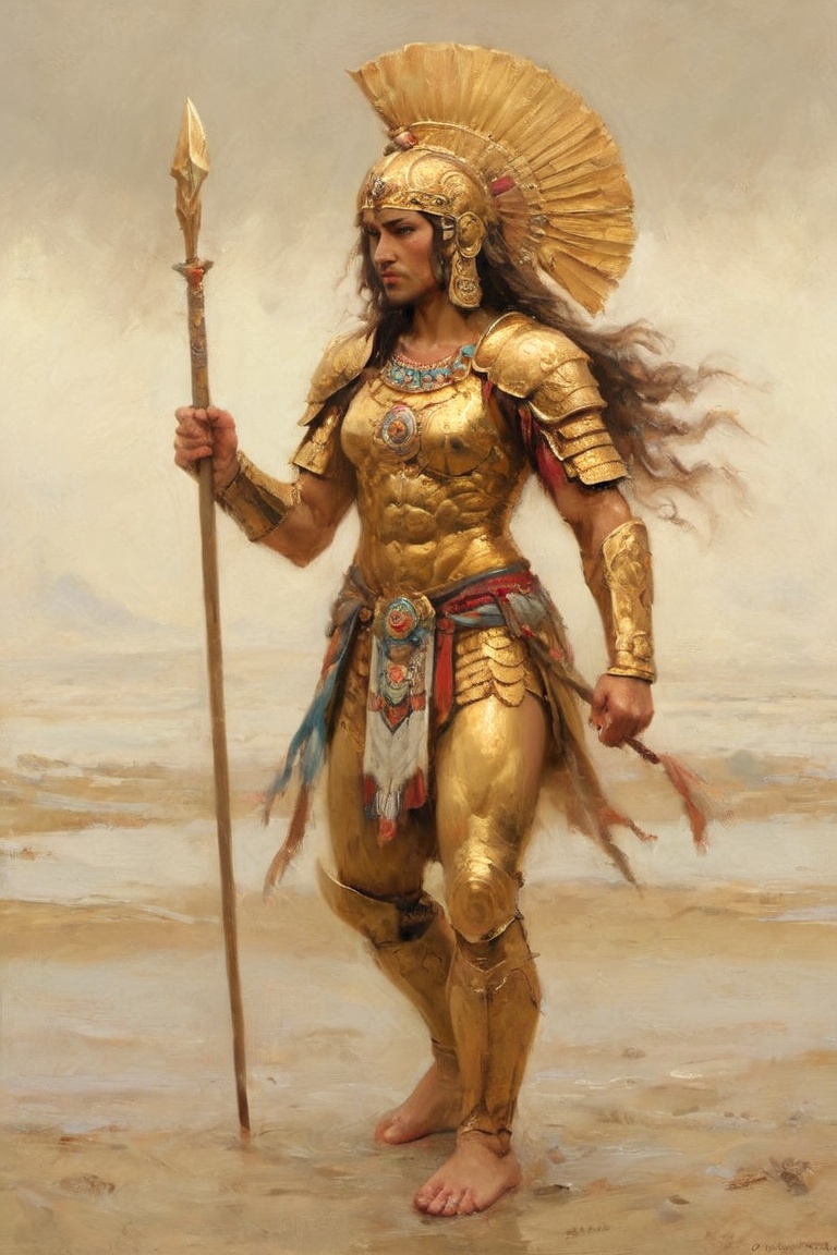 Warrior golden on Tensor.Art