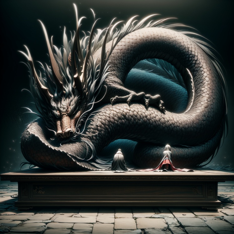 Dragon Wisdom【亢龍有悔】 - FuturEvoLab by FuturEvoLab on Tensor.Art
