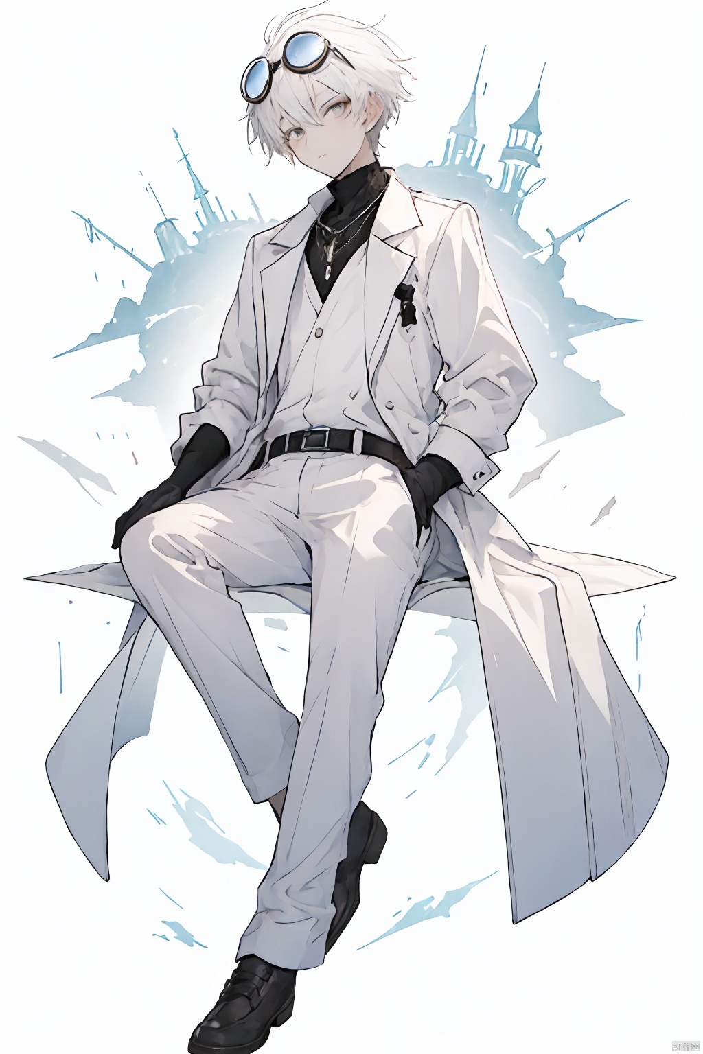  a boy,linkeasuo,full body,sit