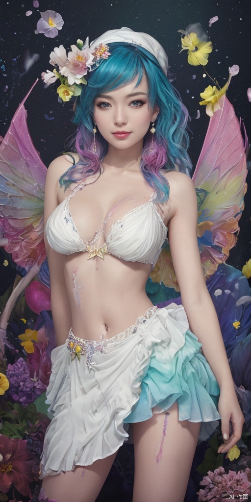  (1girl:1.2),Chinese girls,stars in the eyes, (Short skirt:1.4),(1girl:1.3),Masterpiece, high quality, 1girl, extreme detailed, (fractal art:1.3), colorful, highest detailed, (chiffon, body painting:1.2), 8k, digital art, macro photo, quantum dots, sharp focus, dark shot, cinematic, Microworld, thigh, (upper thighs shot:1.2), front view,(pure girl:1.1),(white dress:1.1),(full body:0.6),There are many scattered luminous petals,bubble,contour deepening,(white_background:1.1),cinematic angle,,underwater,adhesion,green long upper shan, 21yo girl,jewelry, earrings,lips, makeup, portrait, eyeshadow, realistic, nose,{{best quality}}, {{masterpiece}}, {{ultra-detailed}}, {illustration}, {detailed light}, {an extremely delicate and beautiful}, a girl, {beautiful detailed eyes}, stars in the eyes, messy floating hair, colored inner hair, Starry sky adorns hair, depth of field, large breasts,cleavage,blurry, no humans, traditional media, gem, crystal, still life, Dance,movements, All the Colours of the Rainbow,halo,cable,realistic,smile,nail polish,lips,hat,ribbon,zj,
simple background, shiny, blurry, no humans, depth of field, black background, gem, crystal, realistic, red gemstone, still life,
, wings, jewels
 1girl,Fairyland Collection Dark Fairy Witch Spirit Forest with Magic Ball On Crystal Stone Figurine, 
, hand, thighhighs