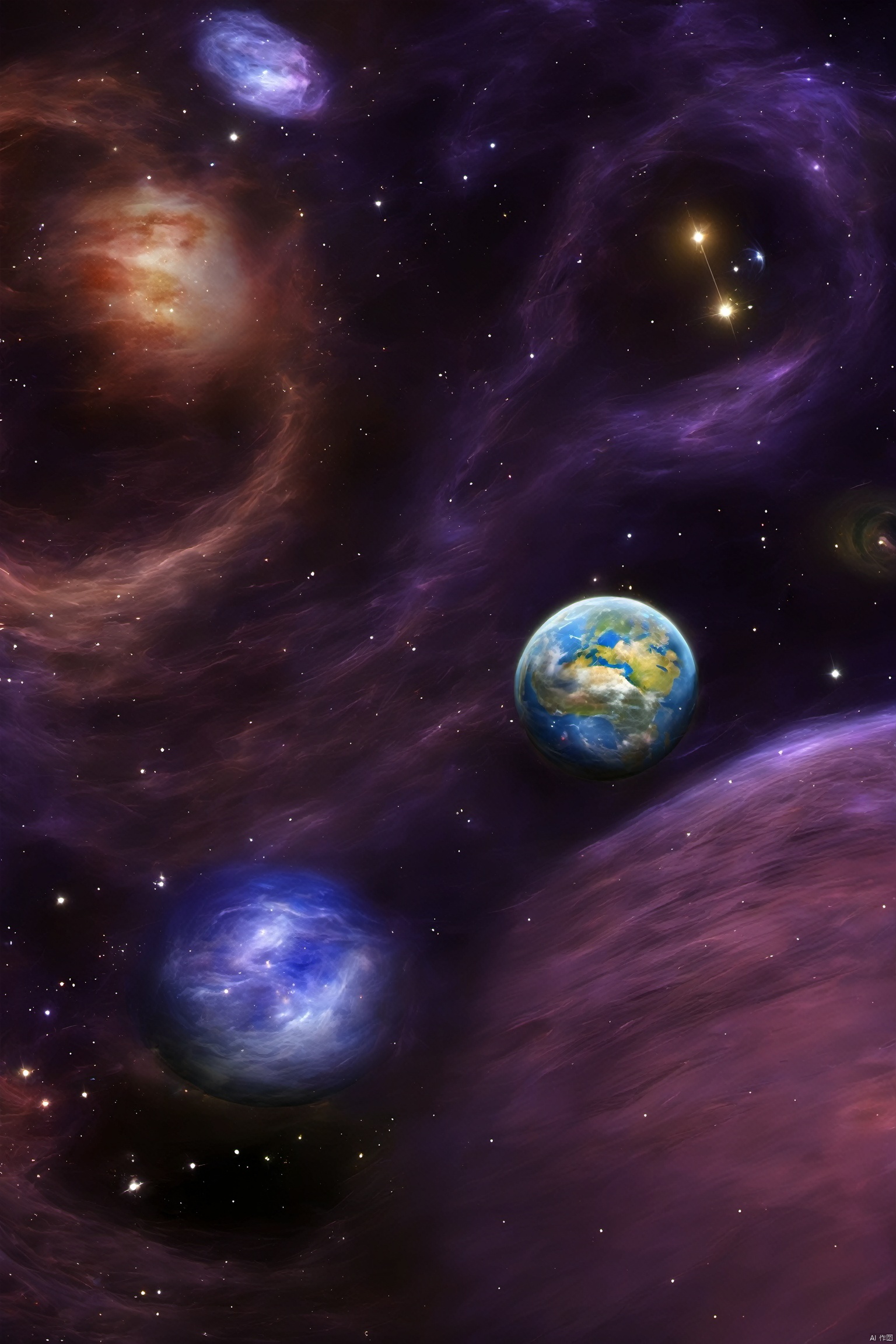  (masterpiece, best quality:1.5),Planet rotation, universe, nebula, stars,masterpiece, best quality, Universe Sky Theme