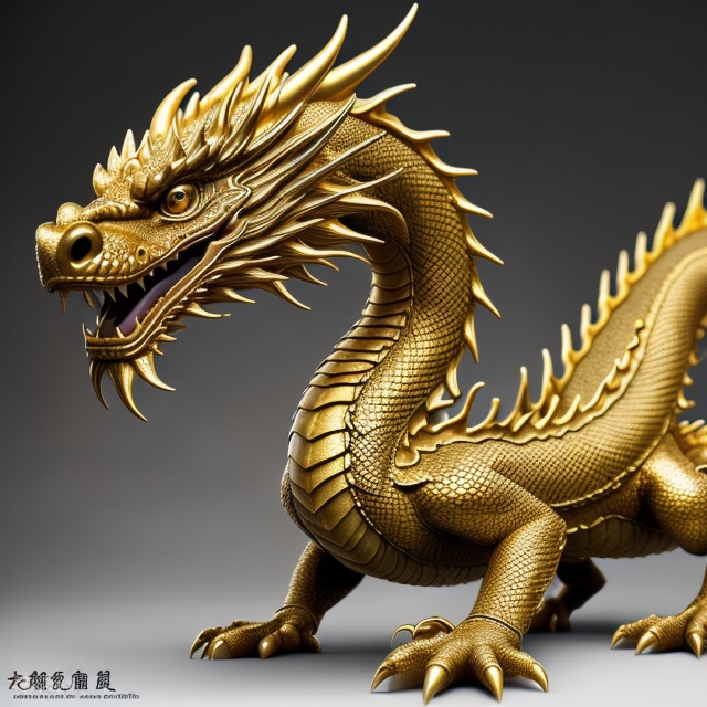 ancient chinese gold dragon scales,  highly detailed,  solo by theway2377 on Tensor.Art
