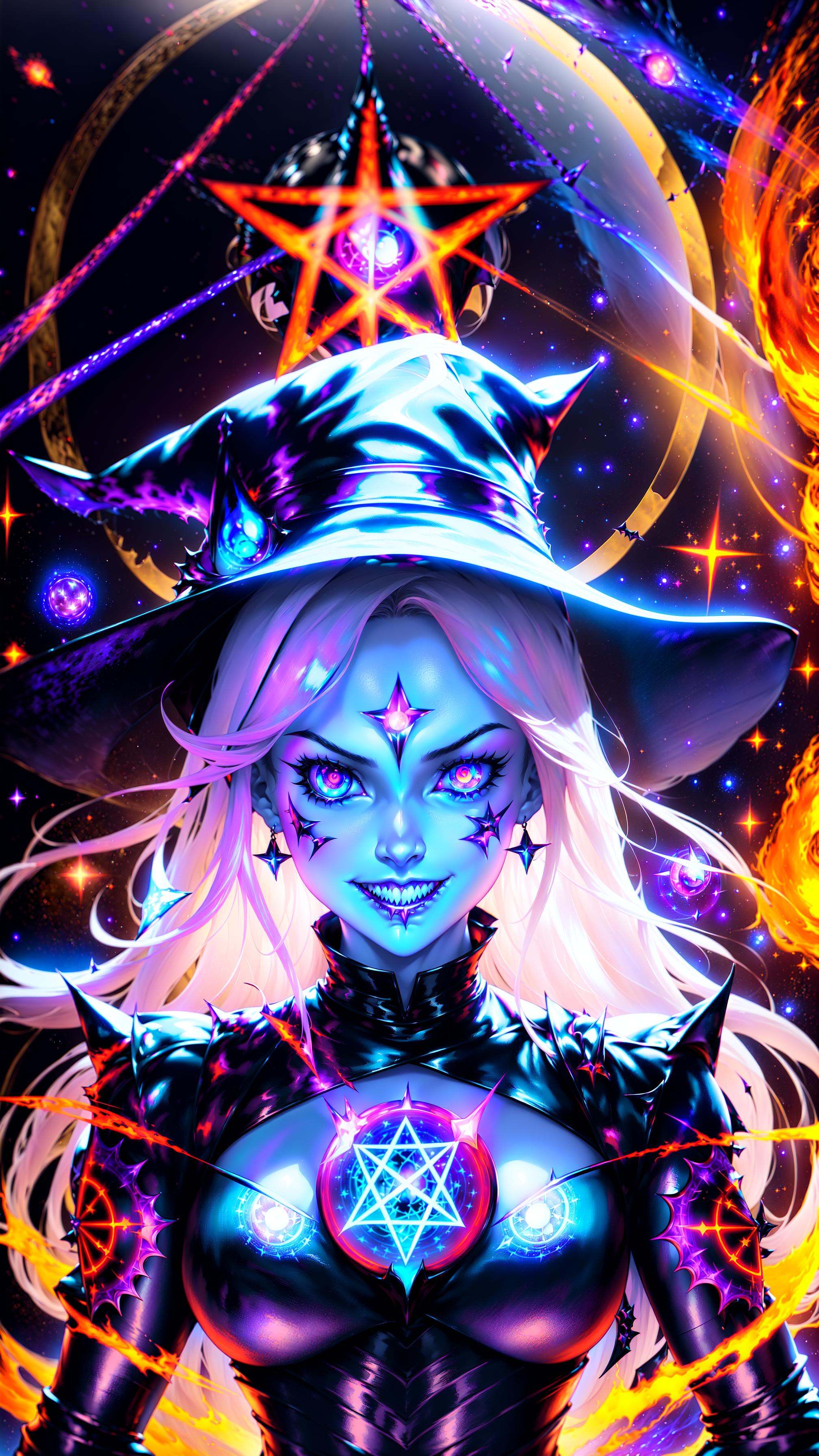 D&D necromancer,  Dungeon and dragons style,  fire necromancer on Tensor.Art