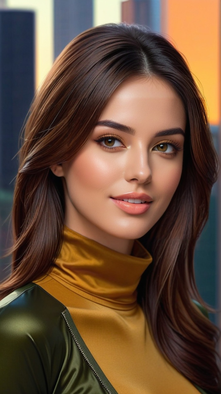 realistic half body portrait of a beautiful woman,  alluring neighbor's wife,  23yo on Tensor.Art