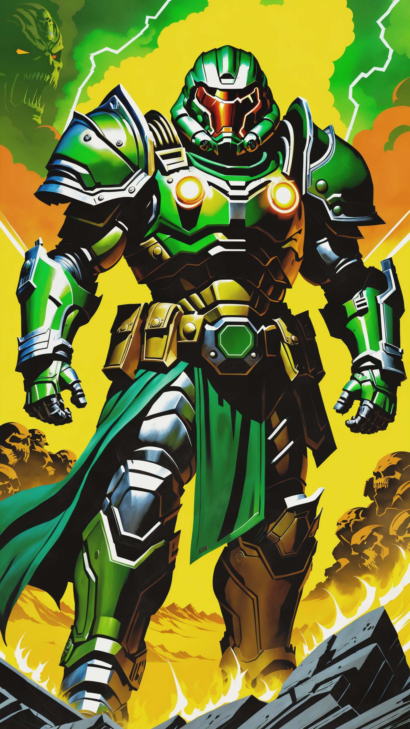 (The doom slayer),  Against all the evil that Hell can conjure and all the wickedness that mankind can produce we will sen...