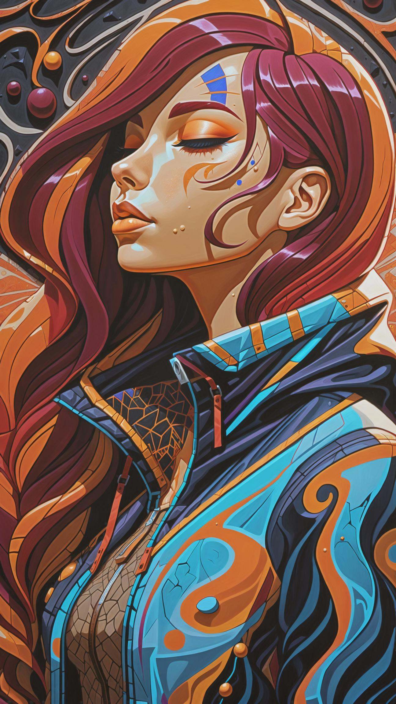 female,  Russian Gopnik,  sport jacket on Tensor.Art