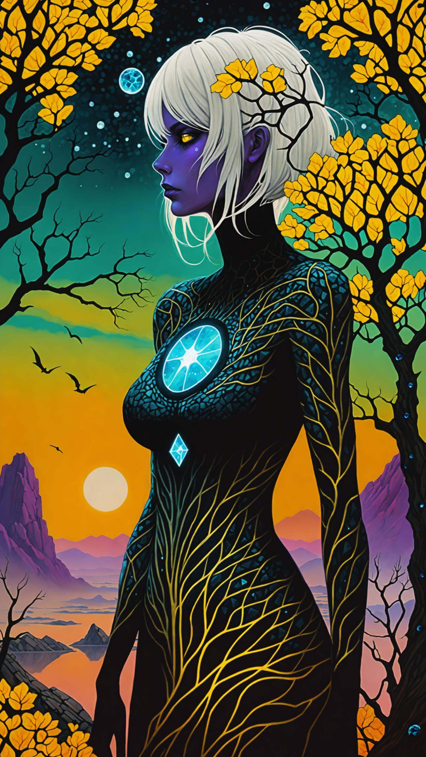 Azem the Traveler in Andy Kehoe style,  cloaked and masked,  yearning to explore on Tensor.Art