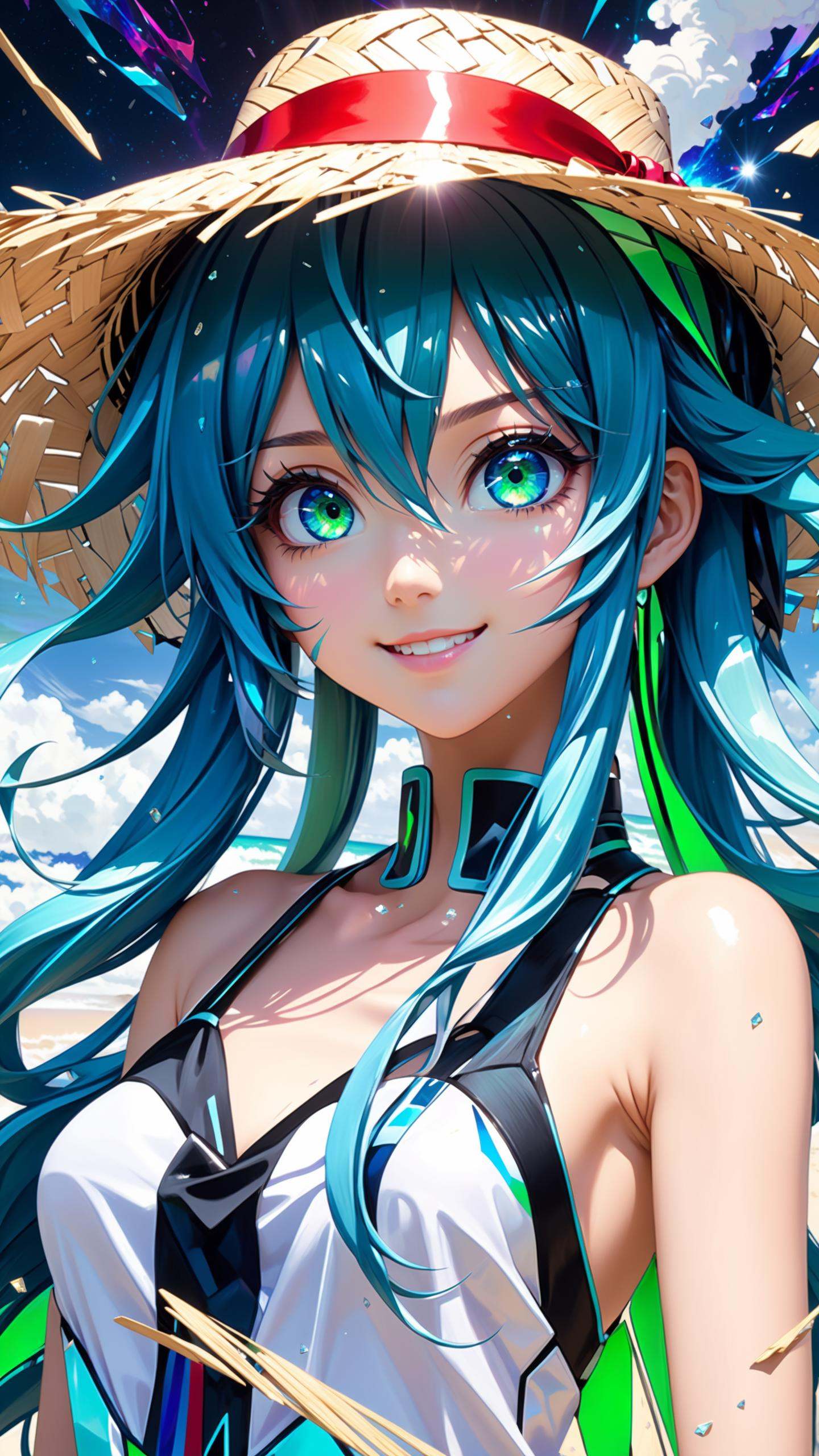 dark blue with green shades,  splatter of green and blue,  masterpiece on Tensor.Art