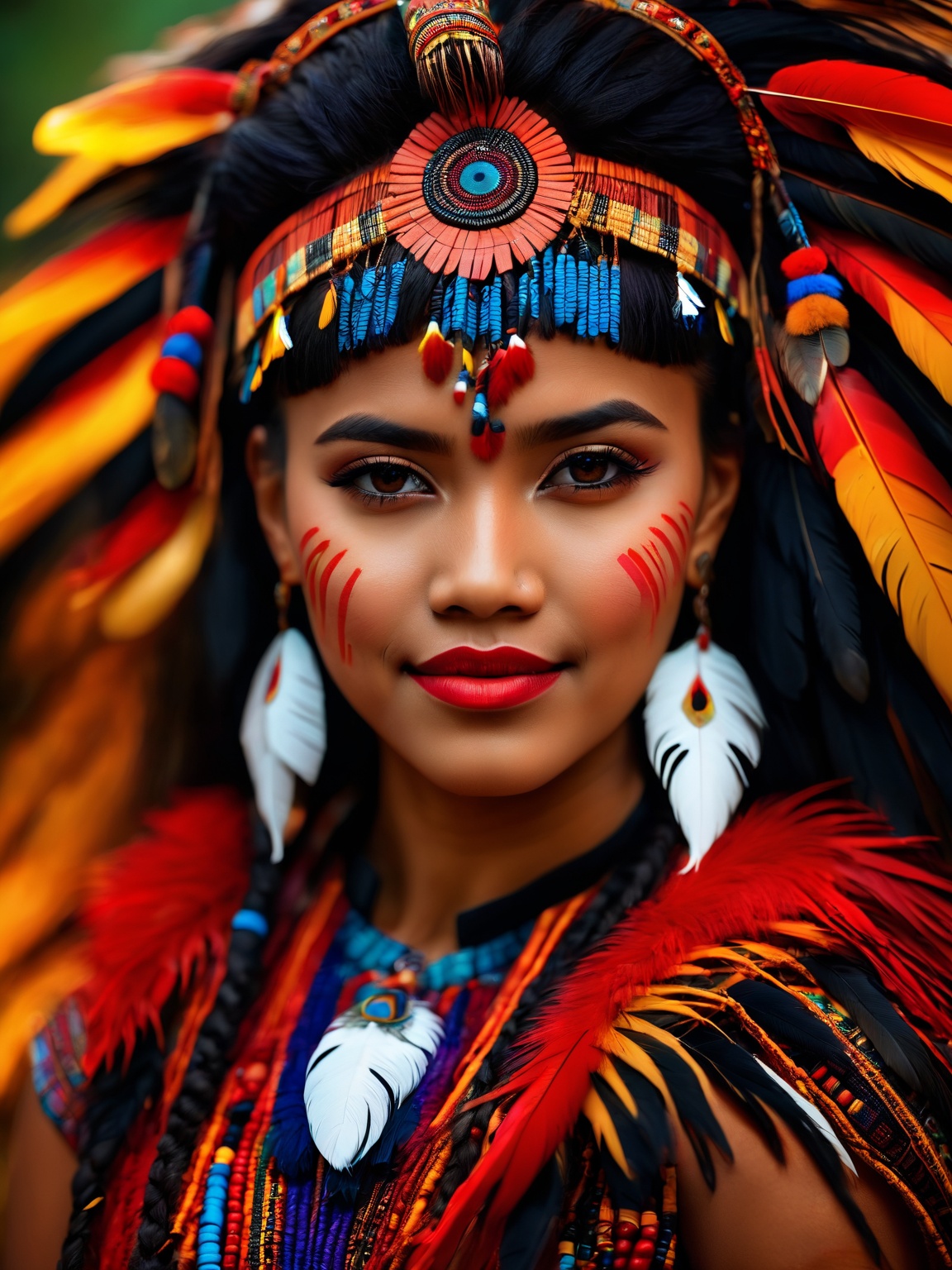 ultra-detailed,  ,  indigenous girl on Tensor.Art