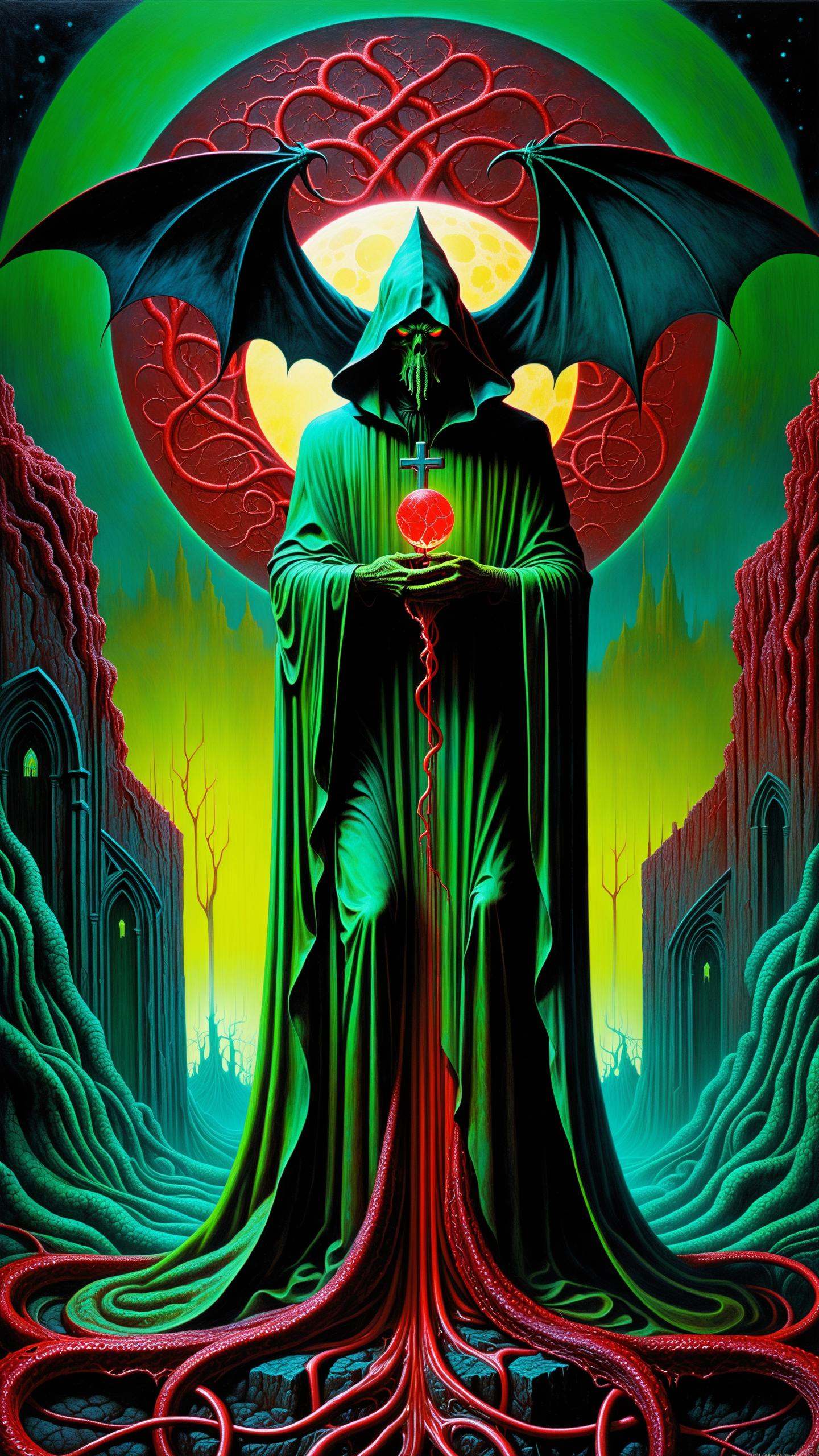 methurlant,  mountain,  blood moon on Tensor.Art