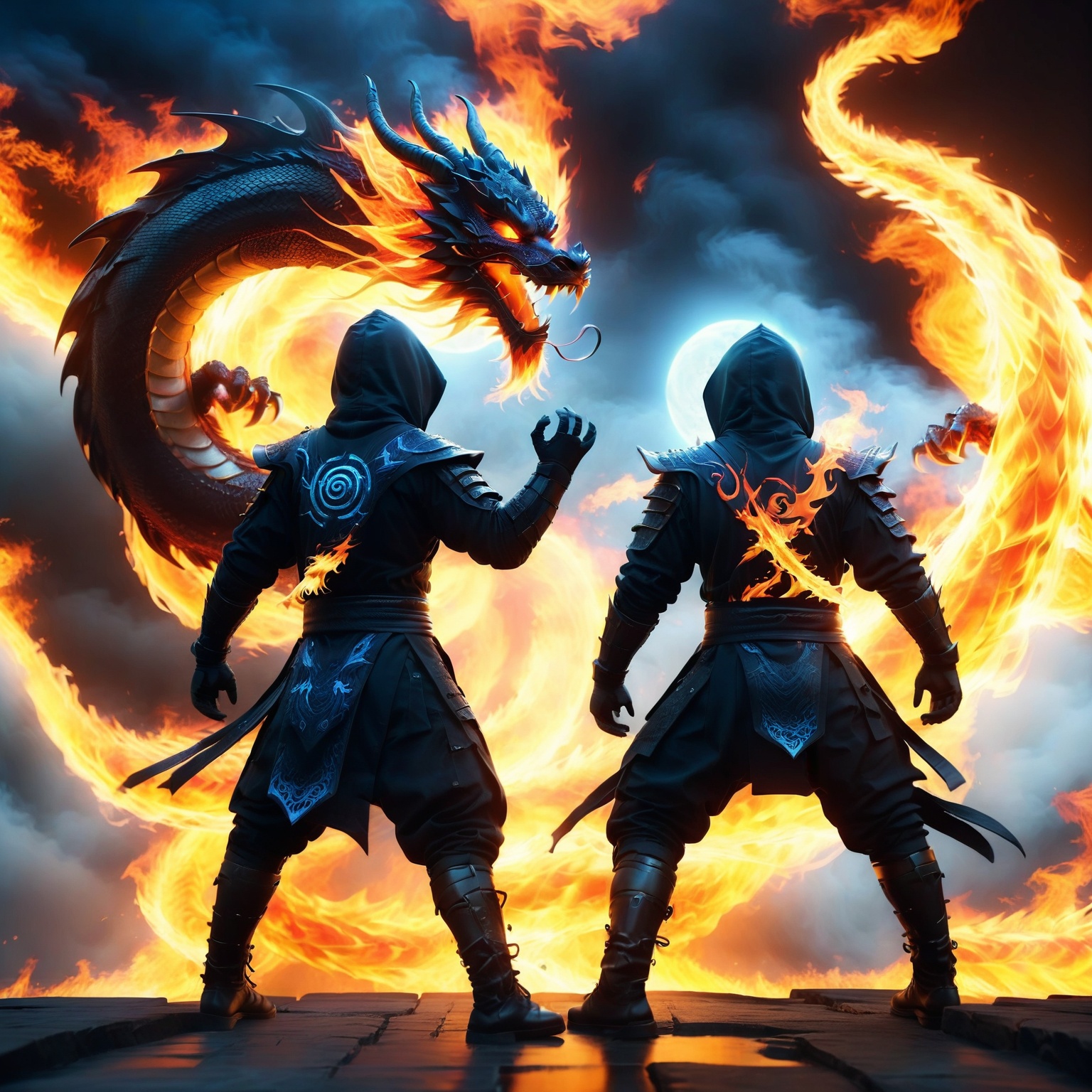 Ninja,  Katon,  Ninjutsu on Tensor.Art