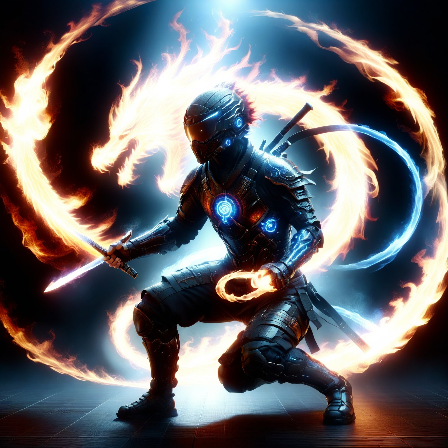 Ninja,  Katon,  Ninjutsu on Tensor.Art