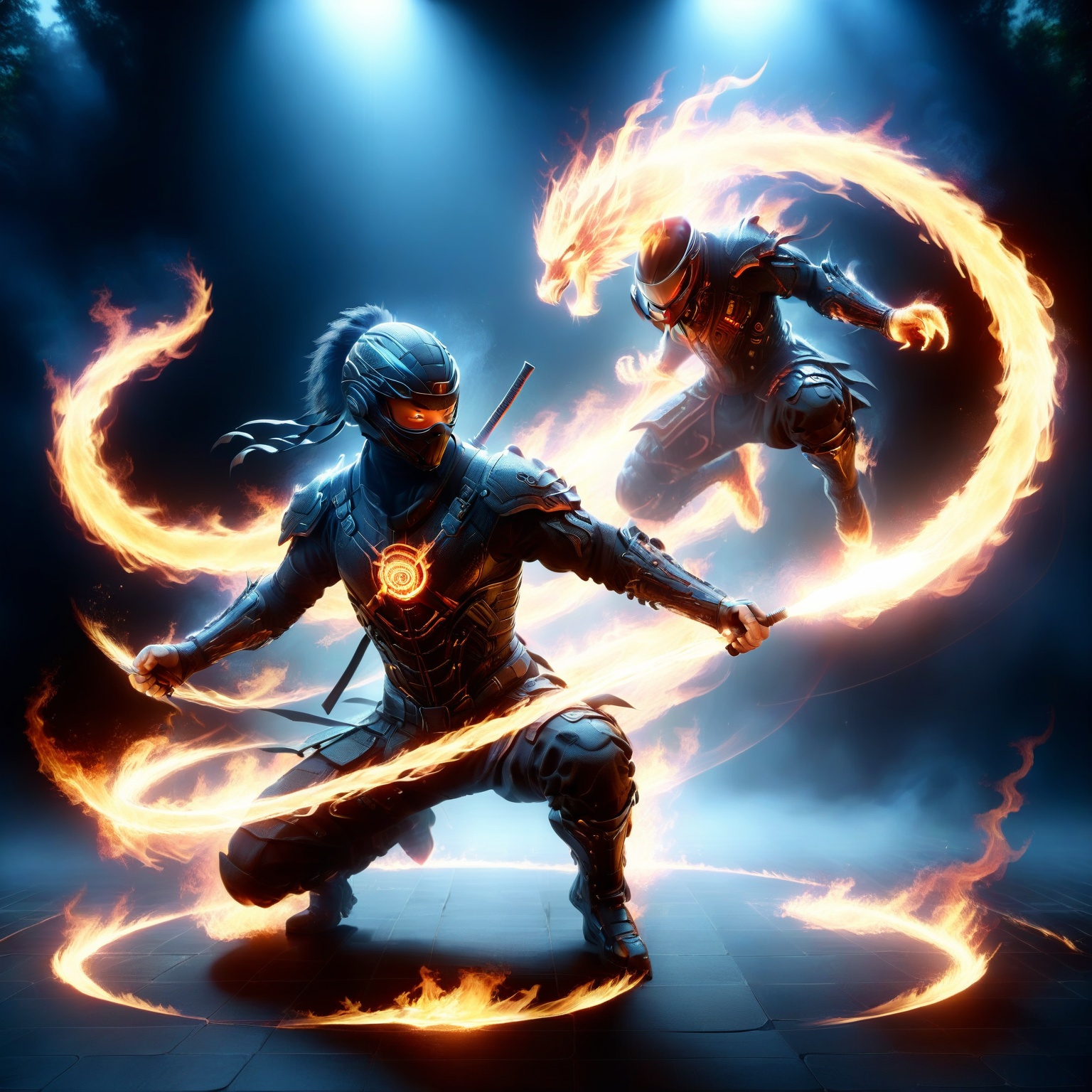 Ninja,  Katon,  Ninjutsu on Tensor.Art