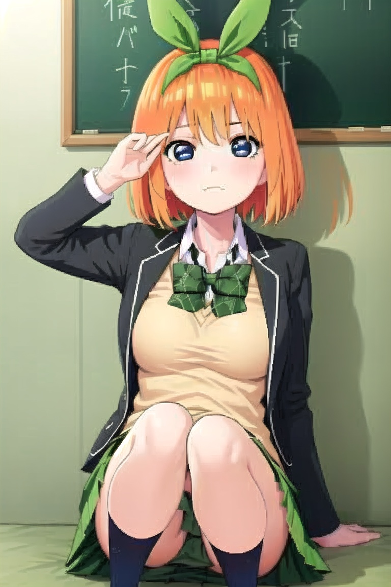 1girl,  nakanoyotsuba,  blue eyes on Tensor.Art