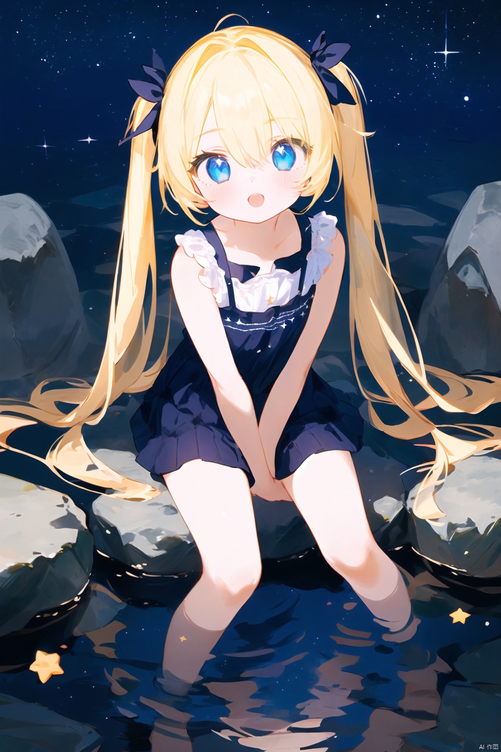 best quality,  1girl,  blonde hair on Tensor.Art