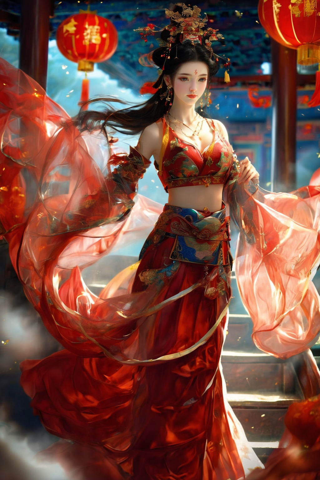 1girl,  solo,  long hair on Tensor.Art
