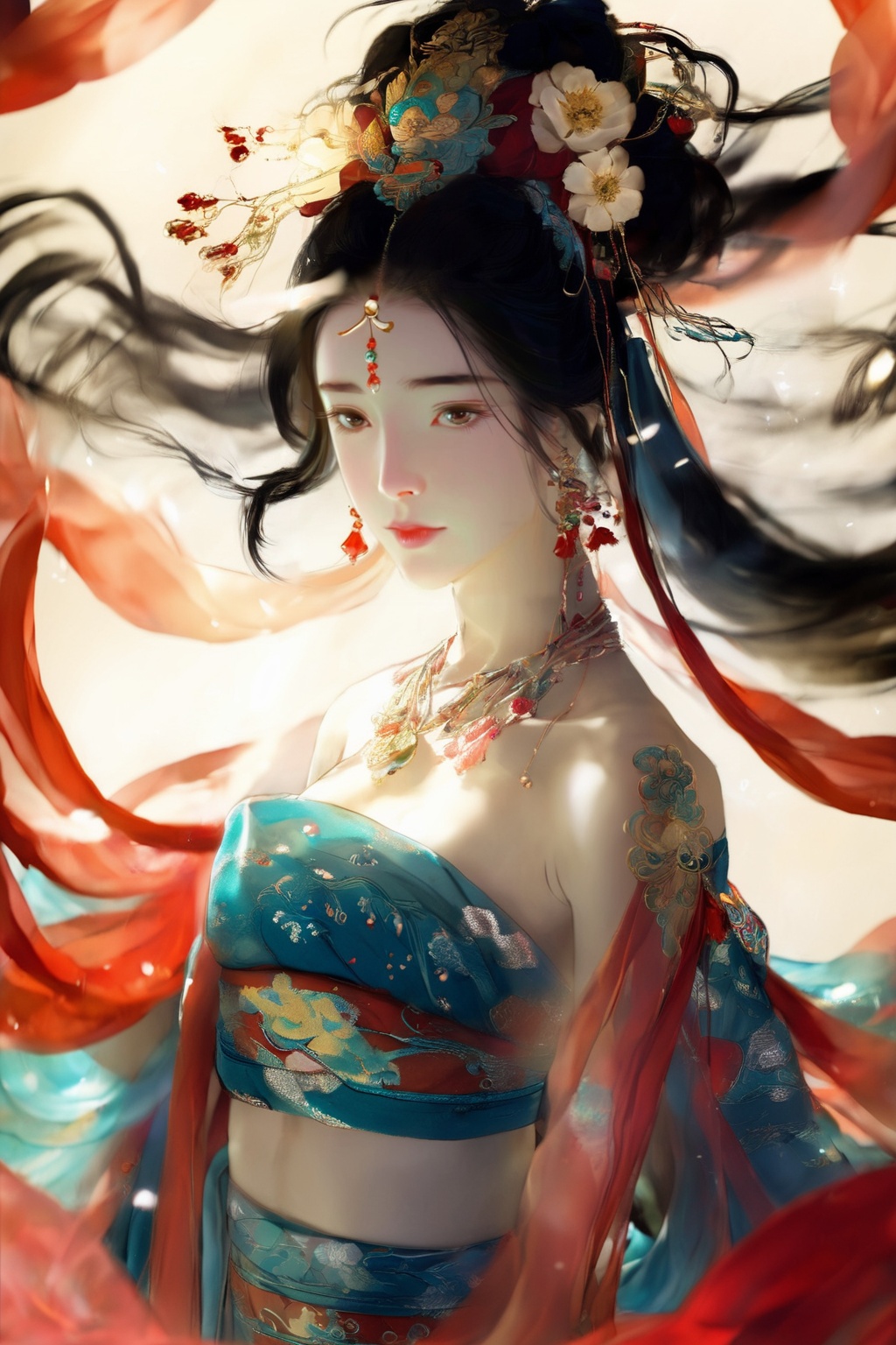 1girl,  solo,  long hair on Tensor.Art