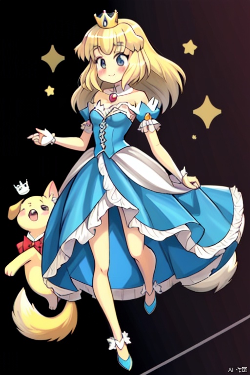 princesses, blonde dog girl (ri-net), cutie mark