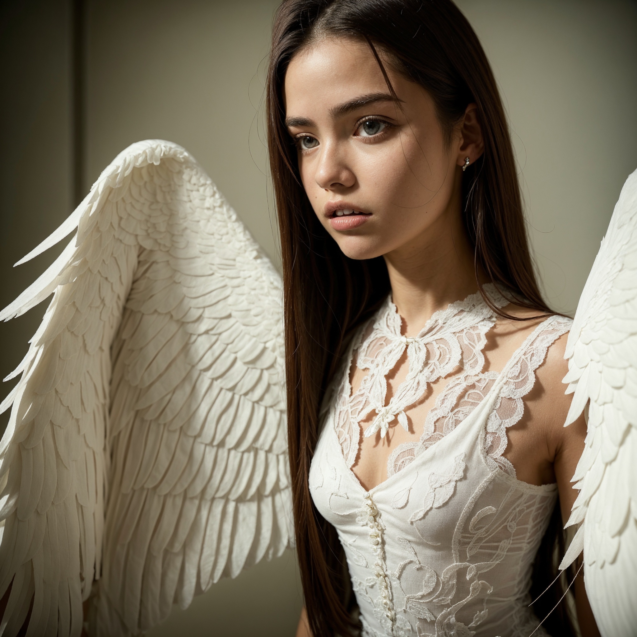 16 year old girl ,  wings on Tensor.Art