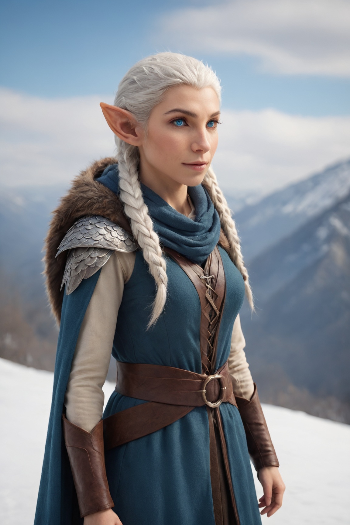Extreme detailed,  ultra Realistic,  beautiful young ELF lady on Tensor.Art