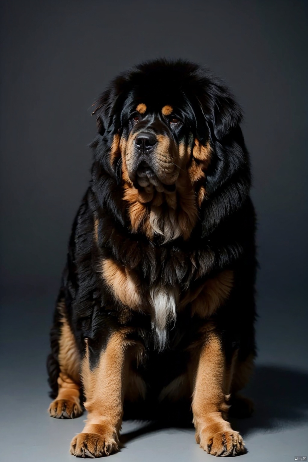  absurdres,absurdres,realistic,(full_shot:1.8), solo, , Dog_Tibetan mastiff