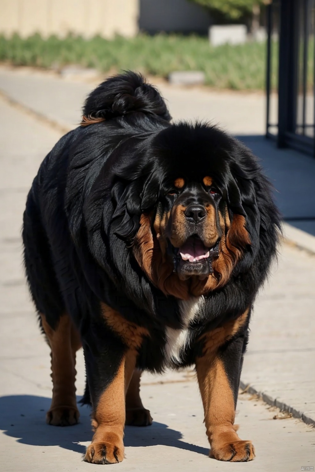  absurdres,absurdres,realistic,(full_shot:1.8), solo, , Dog_Tibetan mastiff