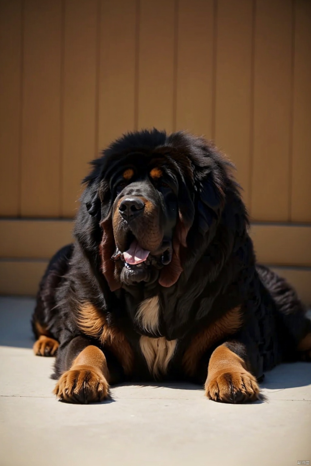  absurdres,absurdres,realistic,(full_shot:1.8), solo, , Dog_Tibetan mastiff