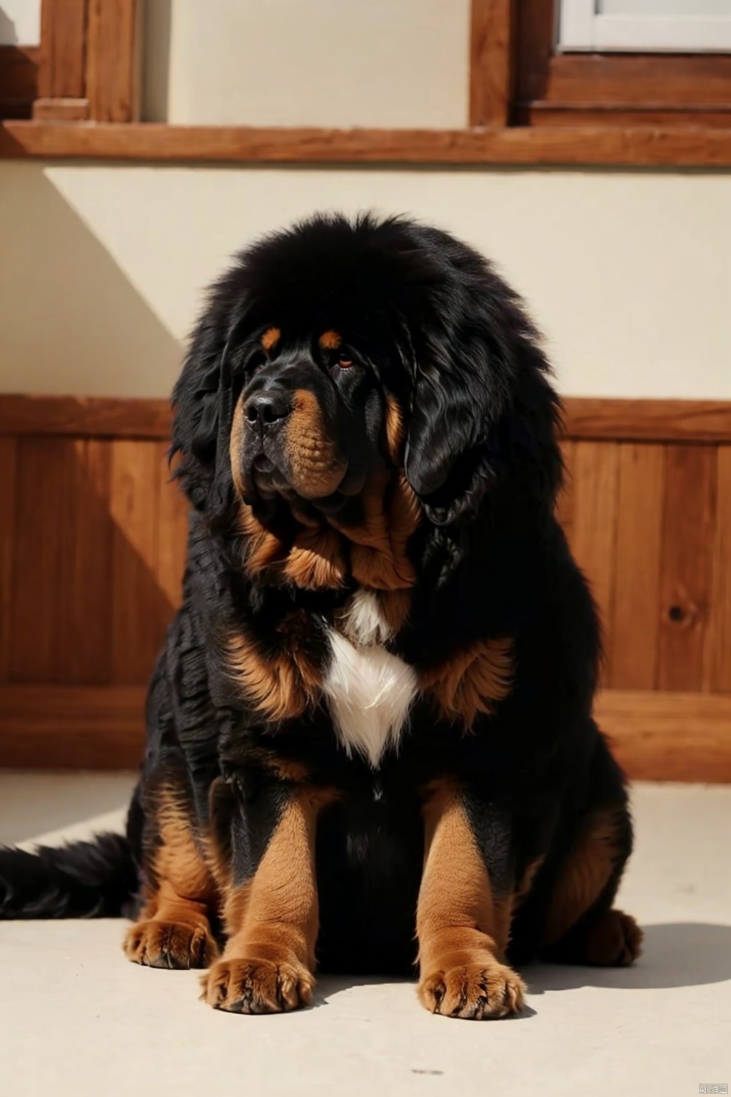  absurdres,absurdres,realistic,(full_shot:1.8), solo, , Dog_Tibetan mastiff