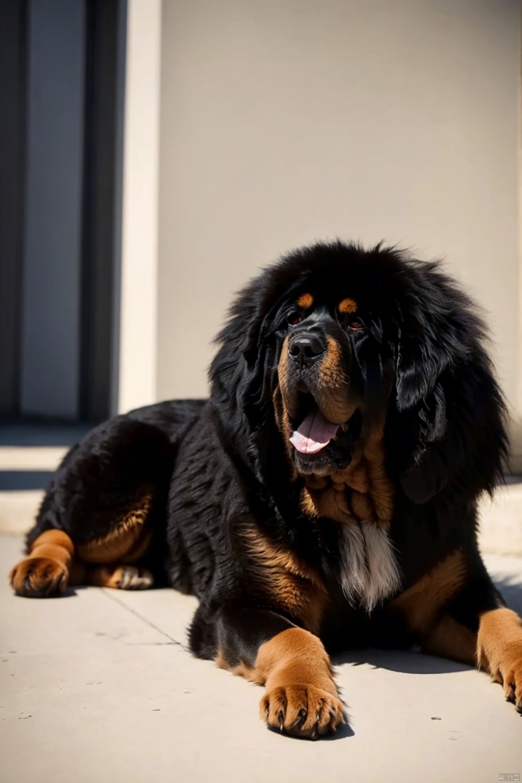  absurdres,absurdres,realistic,(full_shot:1.8), solo, , Dog_Tibetan mastiff