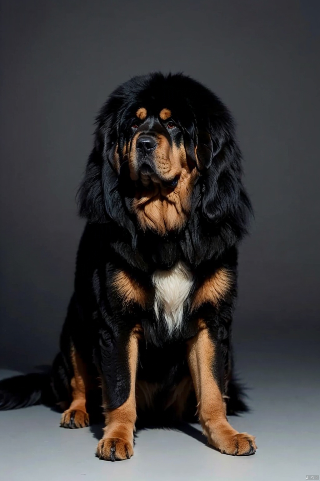  absurdres,absurdres,realistic,(full_shot:1.8), solo, , Dog_Tibetan mastiff