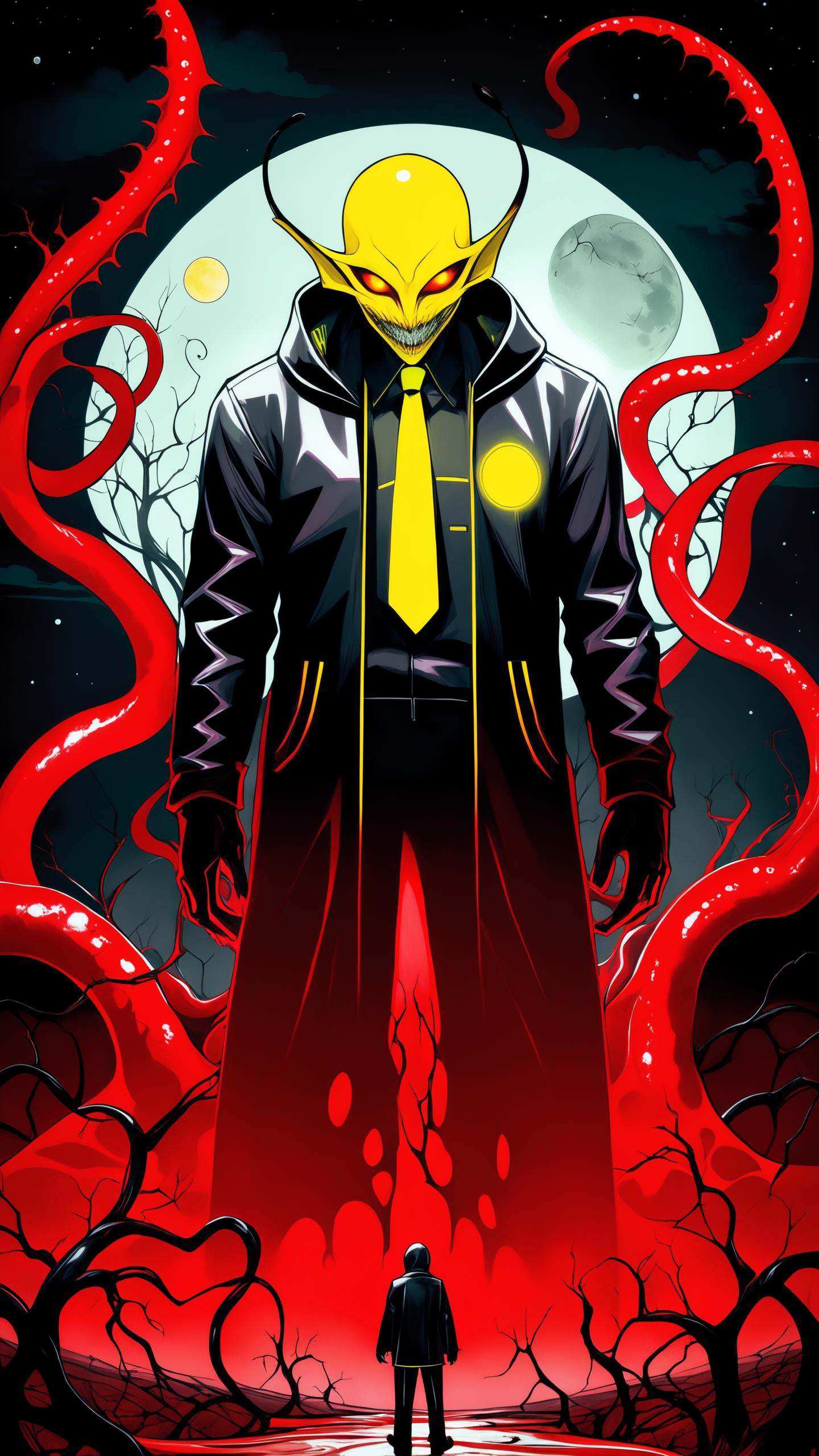 red bloody veins growing and intertwining out of the darkness,  oozing thick red blood,  veins growing and pumping blood o...