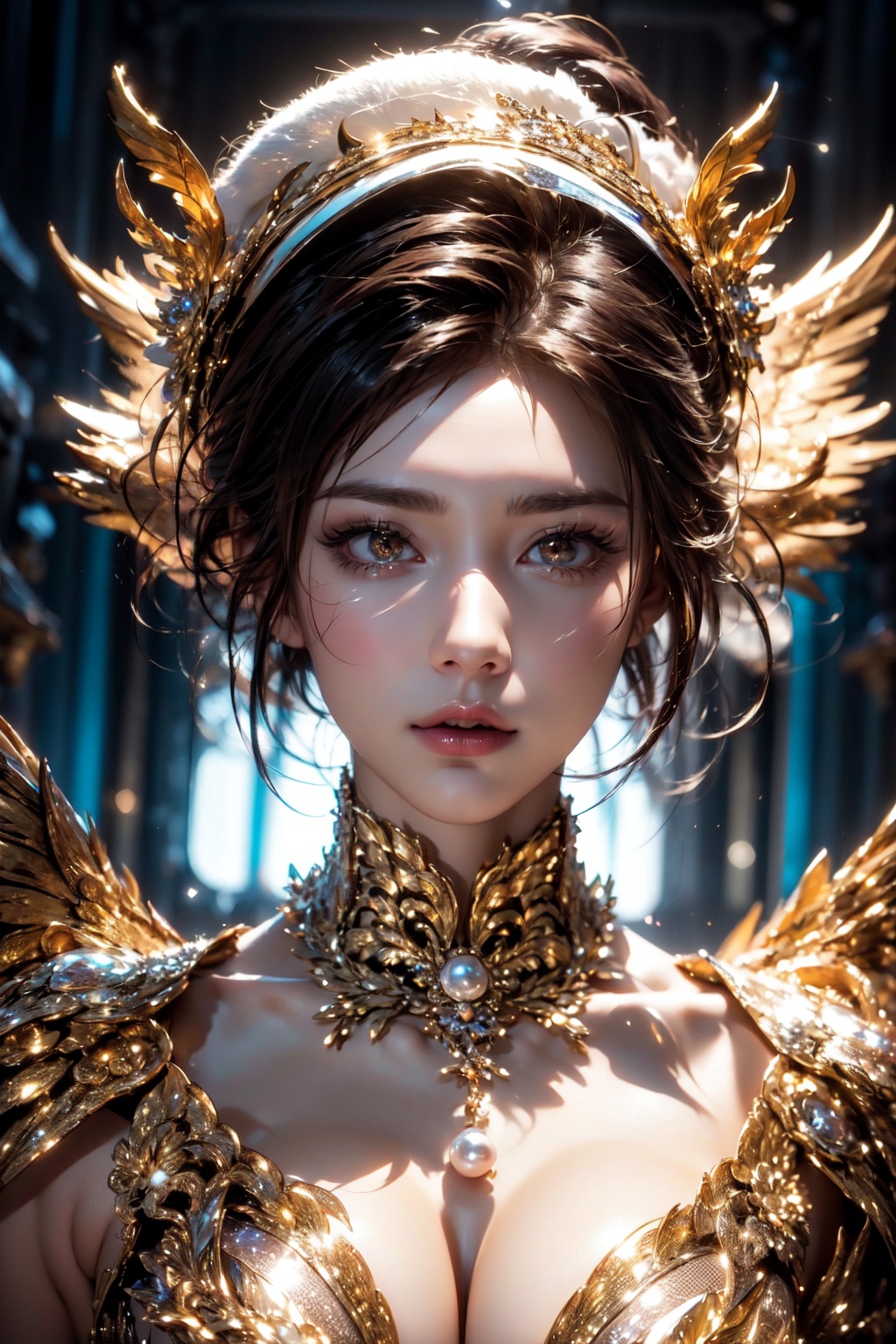 ((archangel)),  (naked),  (glowing eyes) on Tensor.Art