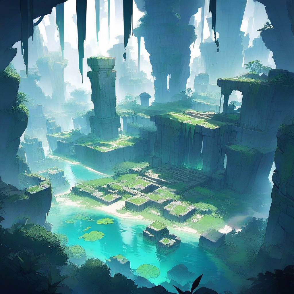 lost city,  algae on Tensor.Art
