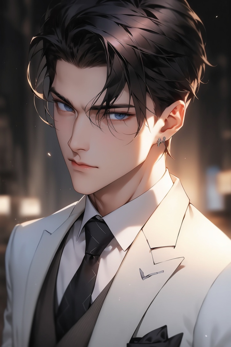 masterpiece,best quality,a man in a suit,bust,