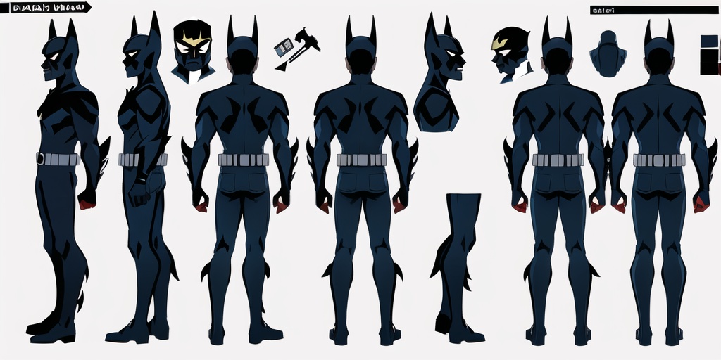 batman,  model sheet,  turnaround on Tensor.Art