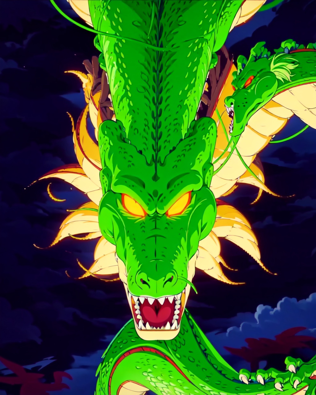 shenlong,  dragon,  open mouth on Tensor.Art