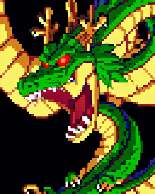 shenlong,  dragon,  open mouth on Tensor.Art
