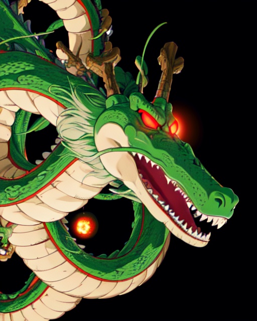 shenlong,  dragon,  open mouth on Tensor.Art