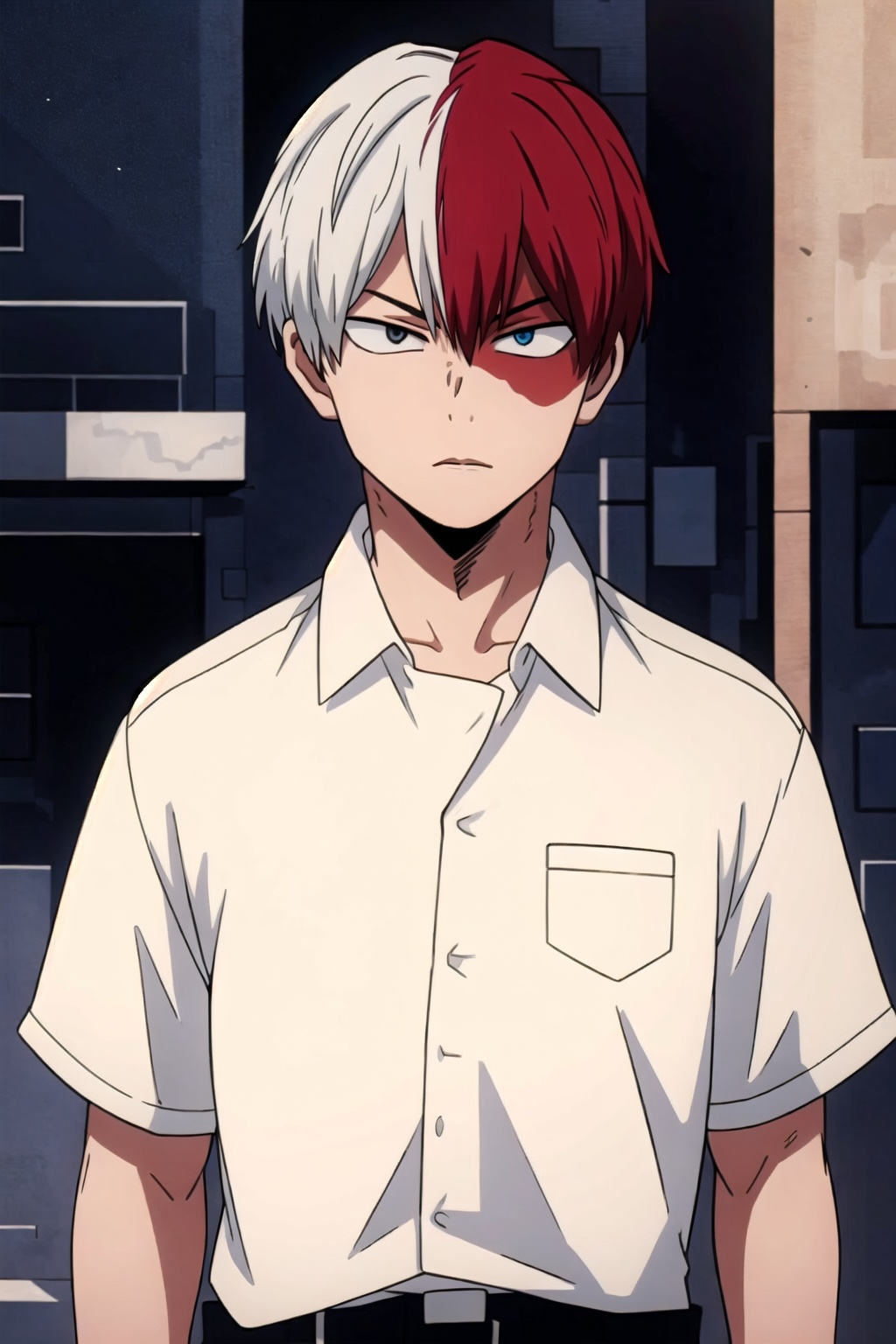 1boy,  Blue eyes,  Grey eyes on Tensor.Art