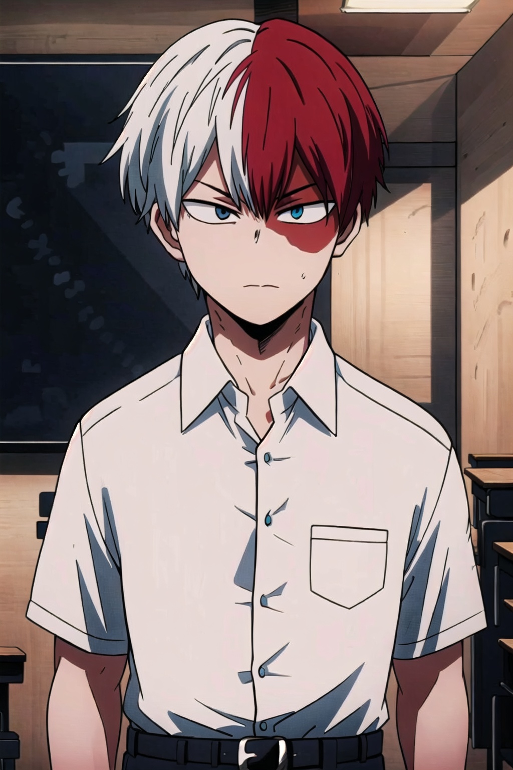 1boy,  Blue eyes,  Grey eyes on Tensor.Art