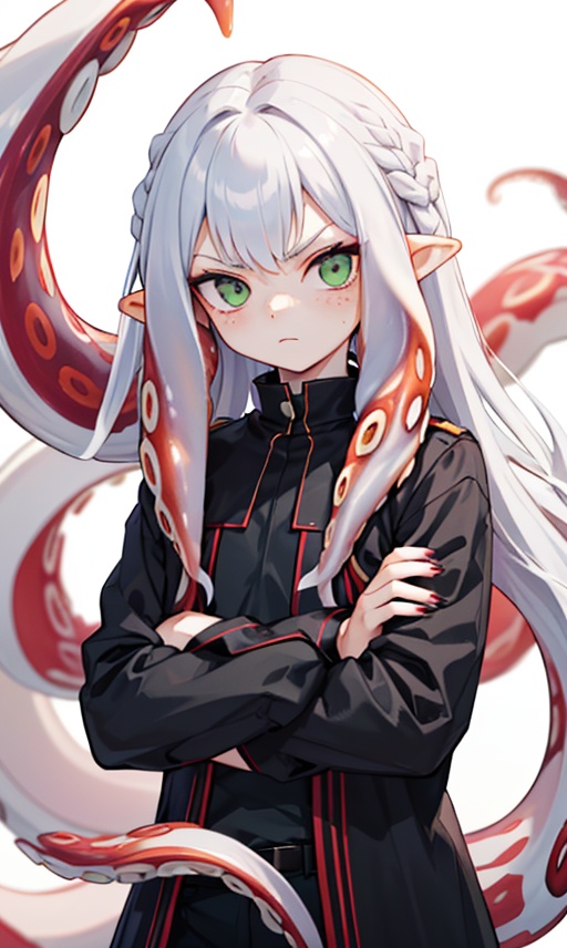 solo,  long hair,  looking at viewer on Tensor.Art