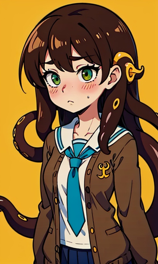 1girl,  long hair,  blush on Tensor.Art