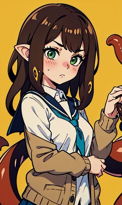 1girl,  long hair,  blush on Tensor.Art